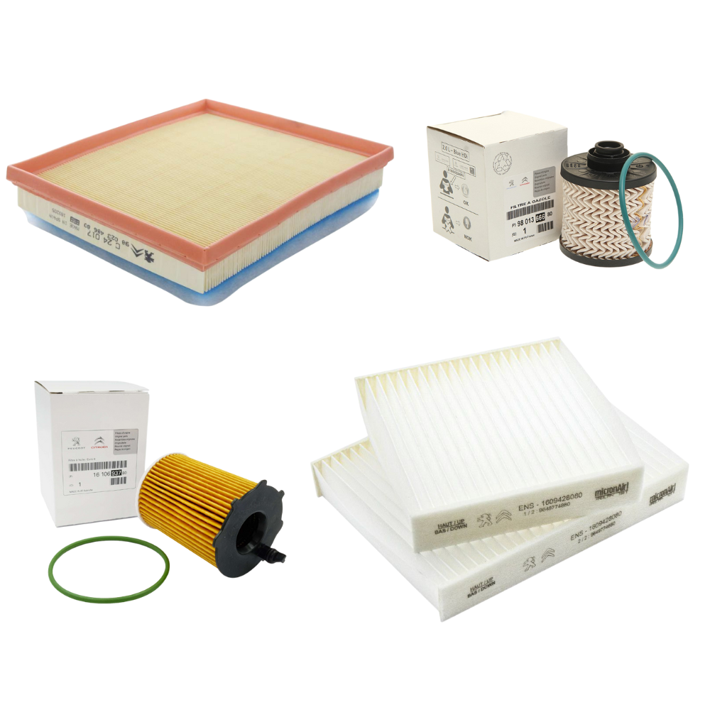 Kit de Filtros Originales Peugeot 2008 208 Citroen C3 1.6 BlueHdi