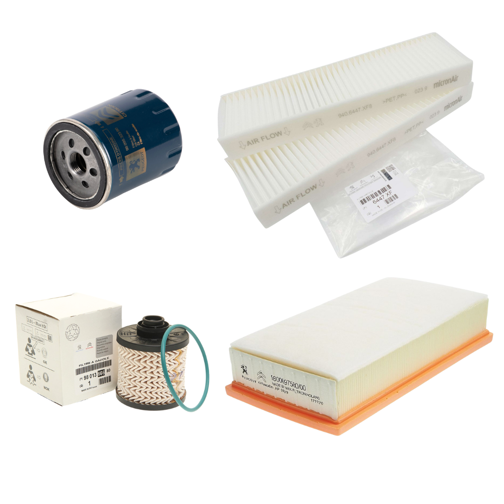 Kit de Filtros Originales Peugeot Expert Citroen Jumpy Opel Vivaro 2.0 BlueHdi