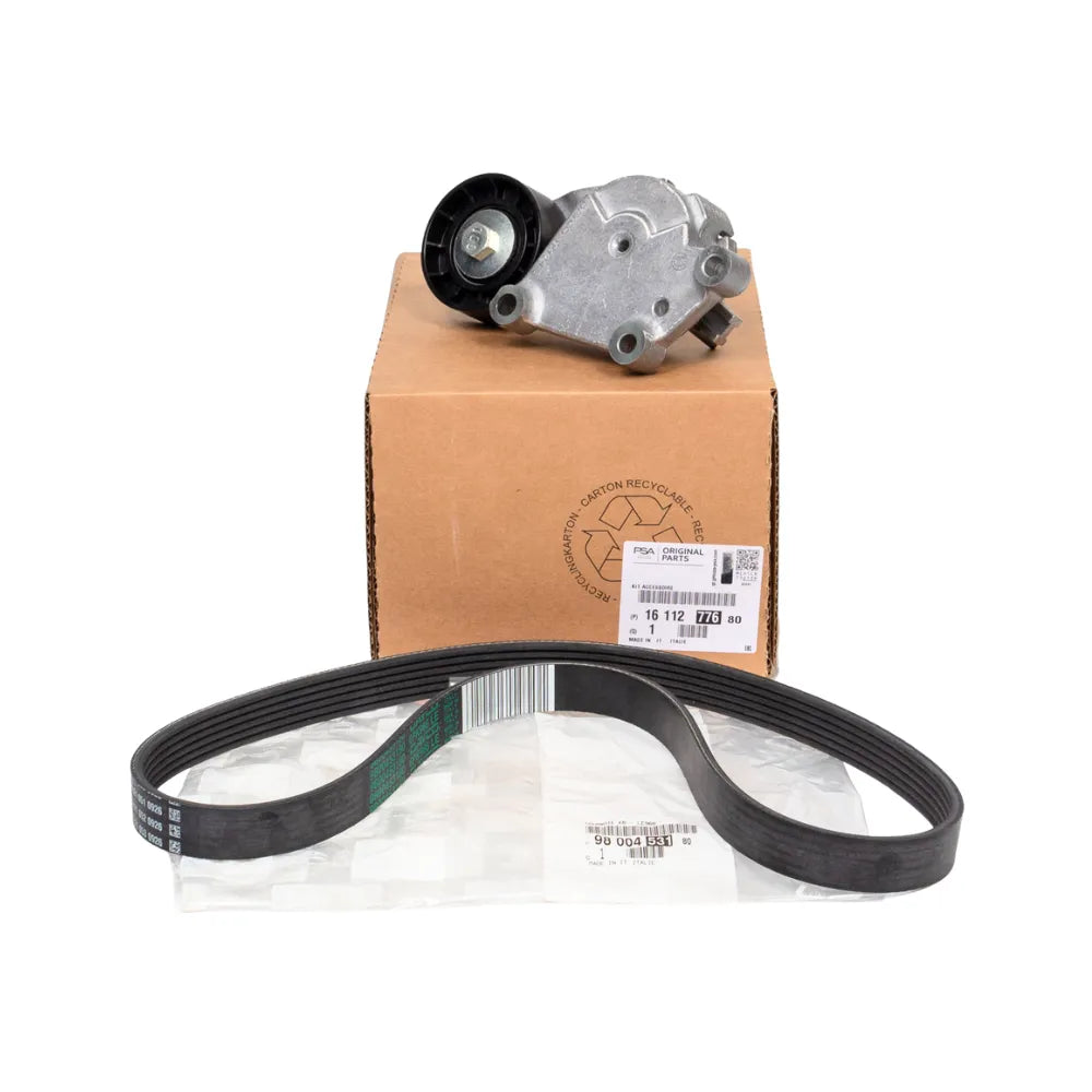 Kit Correa Y Tensor Alternador Genuino Peugeot 301 Partner K9 Citroen Celysee Berlingo K9