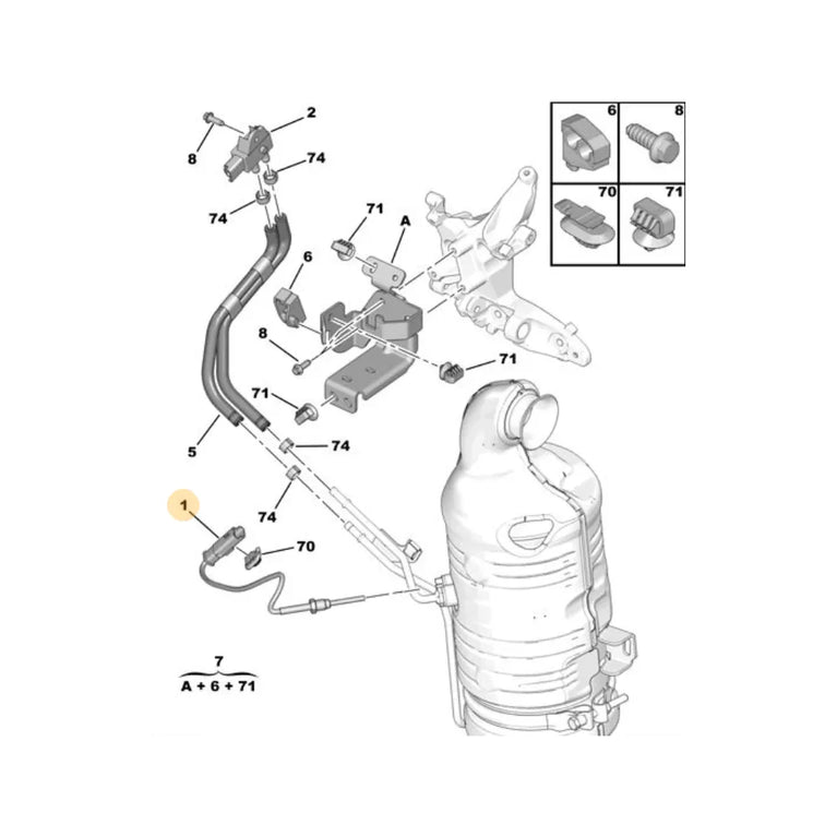 Sensor Temperatura Dpf Fap Original Partner 208 301 Celysee